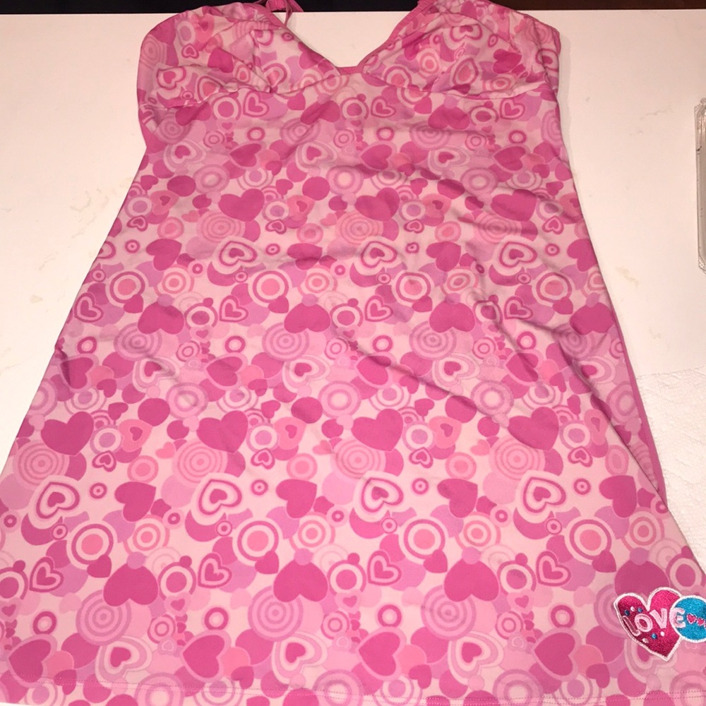 2000s pink mini dress